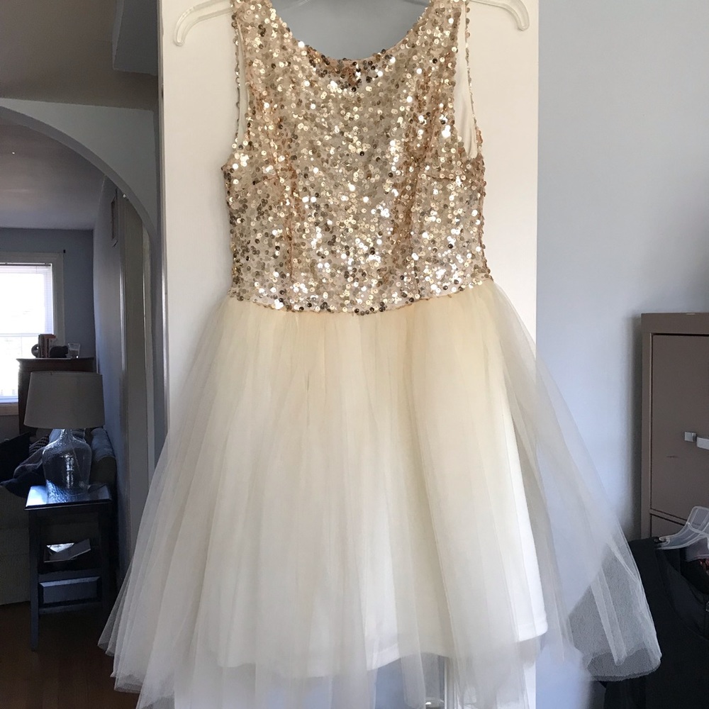 Sequin and Tulle Mini